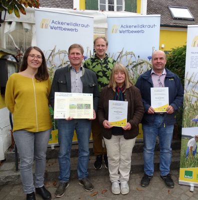 Ackerwildkraut-Wettbewerb in Oberbayern: Drei Projektbetriebe der BKLS ausgezeichnet!